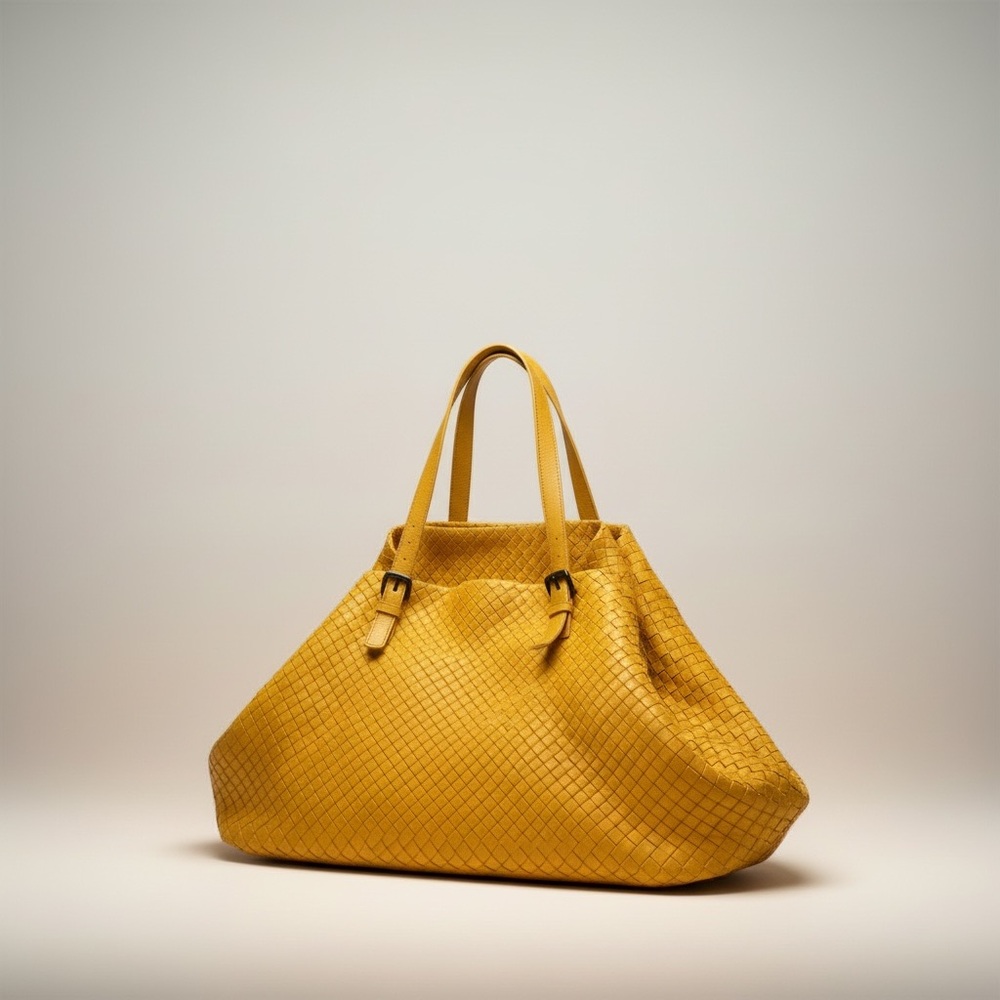 Bottega Veneta Canary yellow Intrecciato Woven Nappa Leather Large Cesta Tote - Picture 2 of 9
